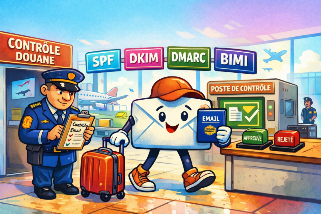 SFP DKIM DMARC BIMI : authentification email