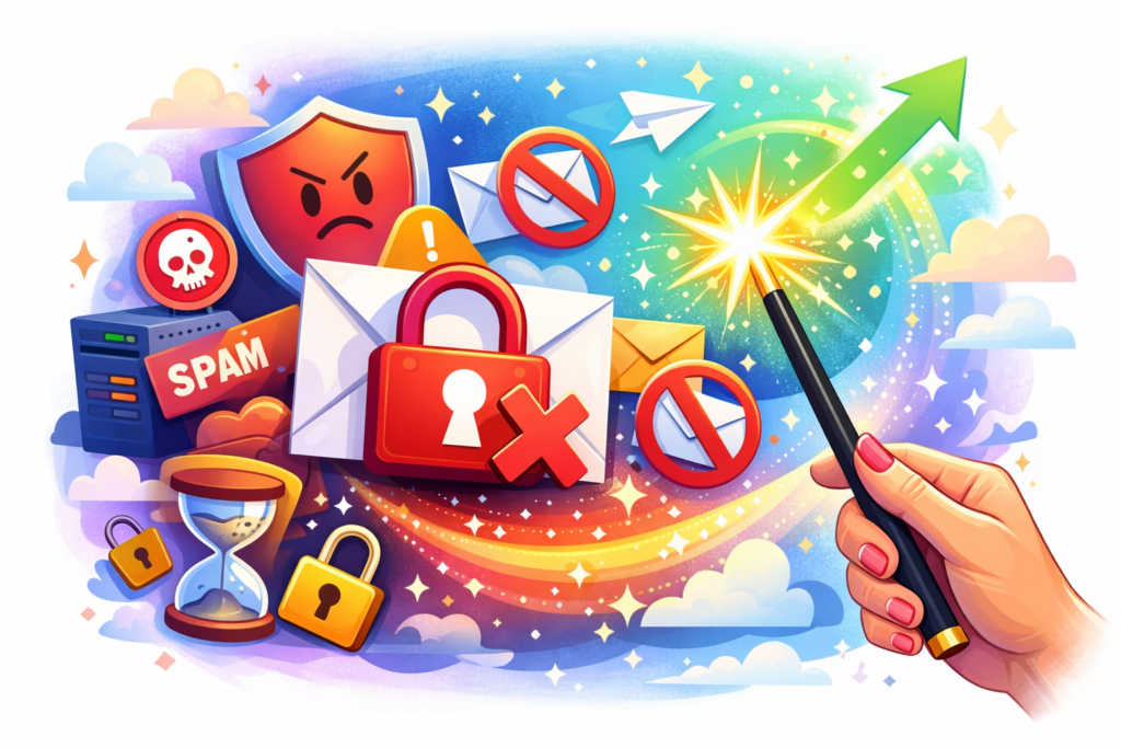 Pourquoi un blocage email ne se résout (presque) jamais en 2 jours ?