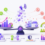 Illustration de l’équilibre entre performance immédiate, pression marketing, engagement client et santé du CRM.